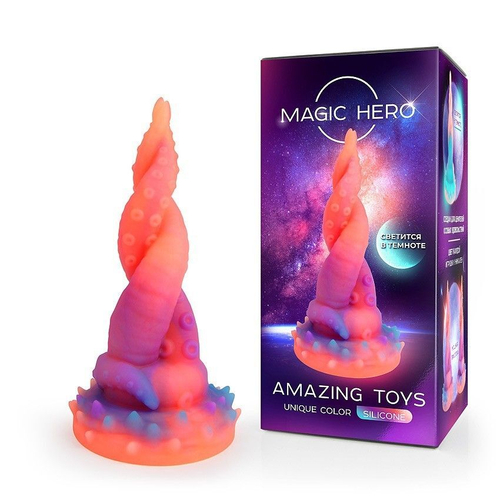 Фантазийный фаллоимитатор Bior toys MAGIC HERO, светящийся, 20 см