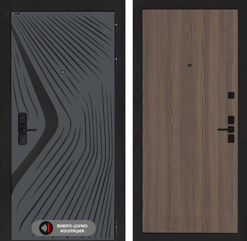 Входная дверь Лабиринт ЛЕОЛАБ - 05 Ясень Темный