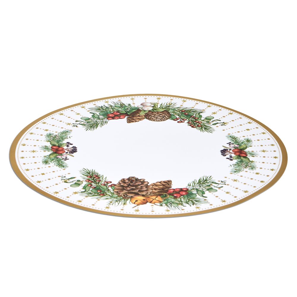 НАБОР ПОДСТАНОВОЧНЫХ САЛФЕТОК "CELEBRATION" ИЗ 4 ШТ., ДИАМЕТР=38 СМ