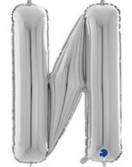 Буква "И" серебро 65 см
