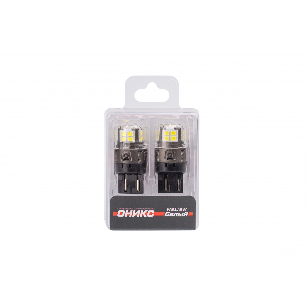 Optima Premium (W21/5W) 7443 LED Оникс White 5500K 650Lm 12V (2шт.)