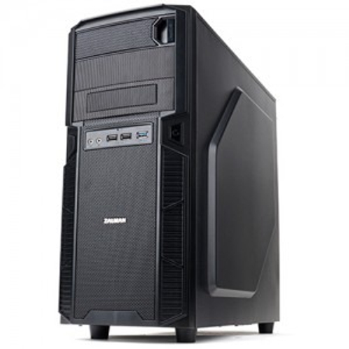 Корпус Midi-Tower Zalman Z1 Black, отсеки 3.5"/5.25", ATX, без БП, черный