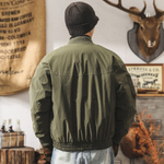 Бомбер мужской осень-зима,трикотажный воротник.Без капюшона.Наполнитель 90% белый утиный пух