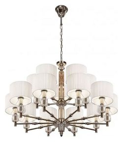 Подвесная люстра iLamp Alexa P2404-10+5 Nickel