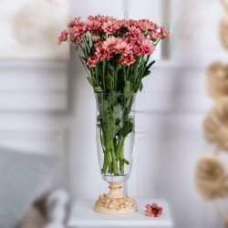 Ваза для цветов Лето с чашей Аура Айвори