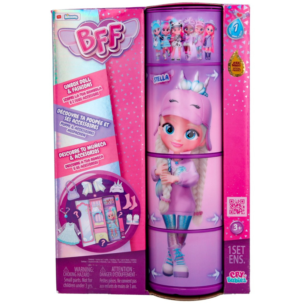 Cry Babies BFF - Кукла модная Stella Подросток + аксессуары IMC904330