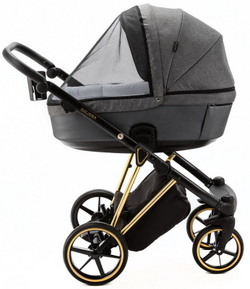 Детская коляска Adamex Belissa Special Edition 2 в 1 B-PS562 (Т.СЕР ЗОЛОТ.РАМ)