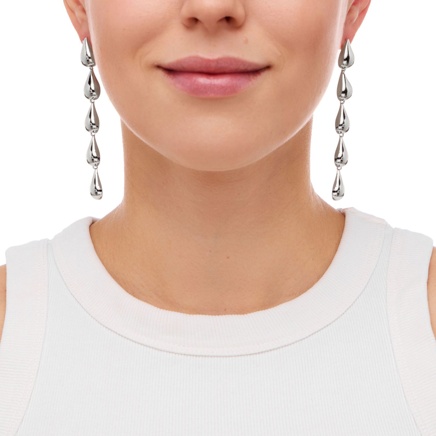 Серьги Drop Threads Earrings – Silver