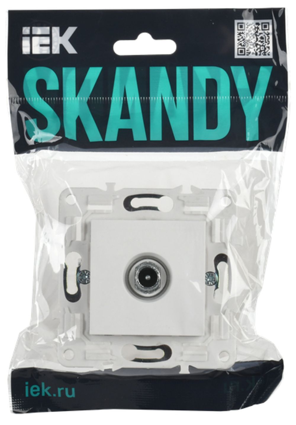 SKANDY Розетка TV проходная SK-A17W арктический белый IEK