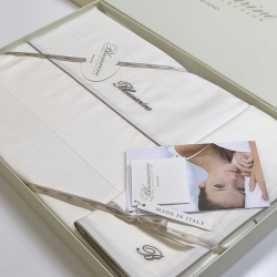 Постельное белье 2 спальное евро Blumarine Profilo Blu Burro