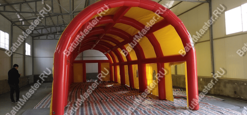 Надувной шатер "Красно-желтый" 10*5*5,5 м