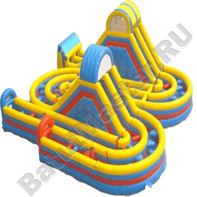 Надувная полоса препятствий "Лабиринт"