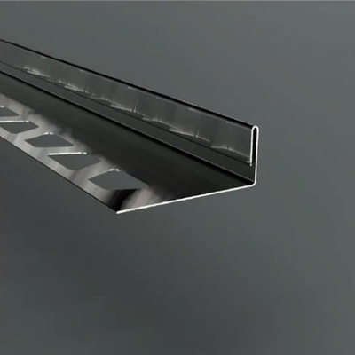 Наружный профиль для керамической плитки ZKL, нержавеющая сталь шлифованная