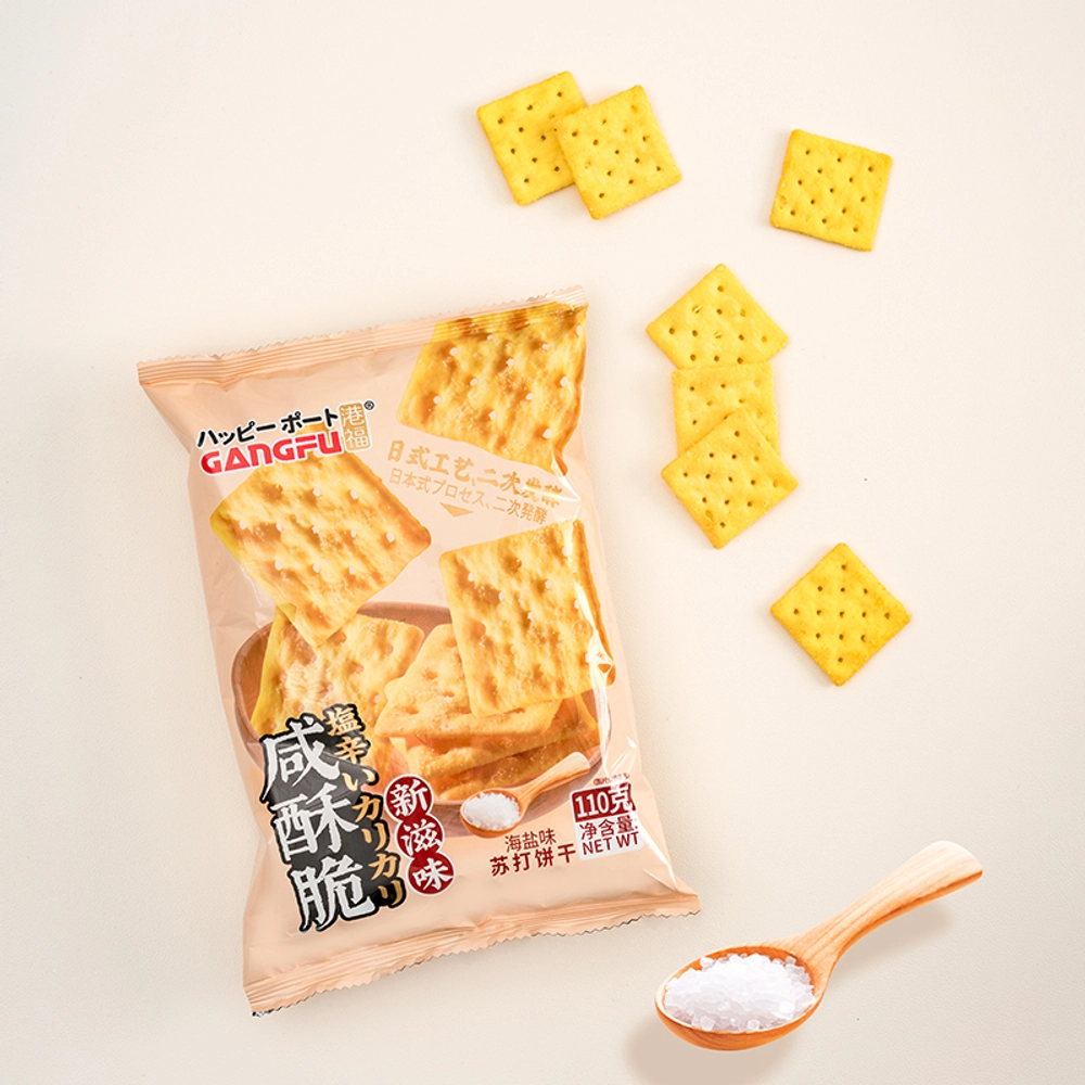 Соленые крекеры Gangfu со вкусом морской соли