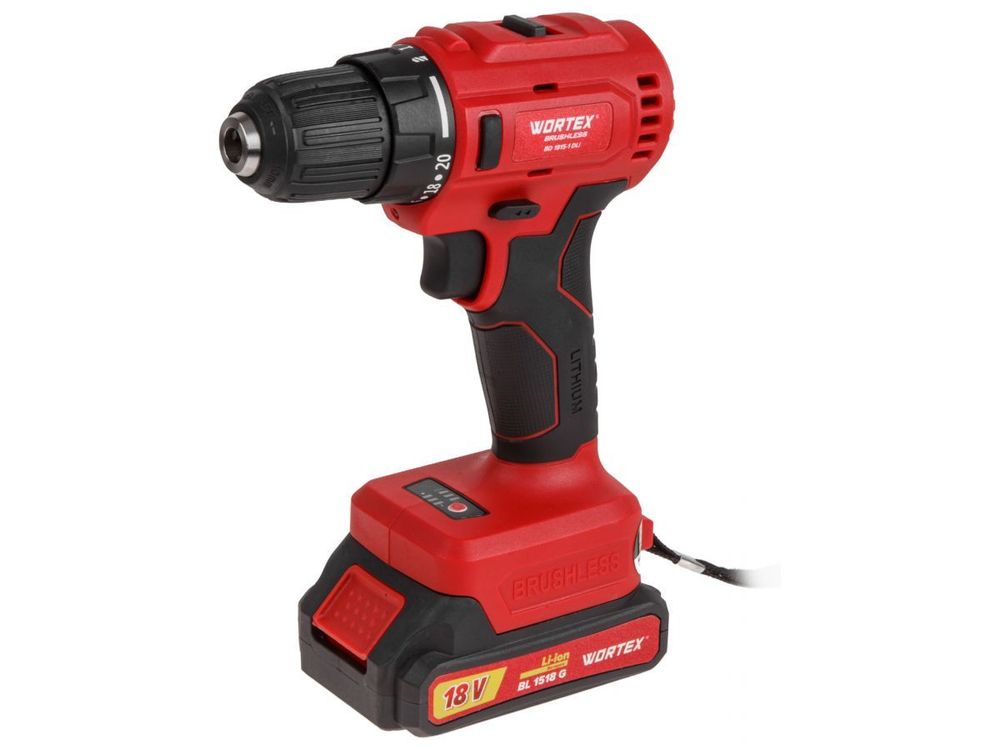 Аккуммуляторная дрель-шуруповерт WORTEX BD 1815-1 DLi