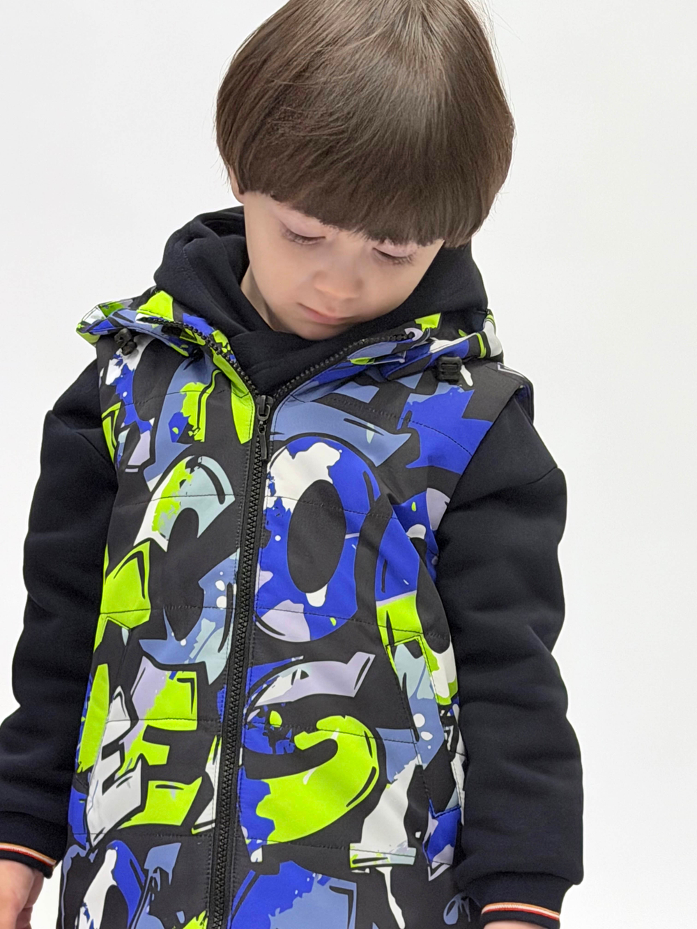 Жилет демисезонный мембрана для мальчика 2-8 лет Милашка Сьюзи