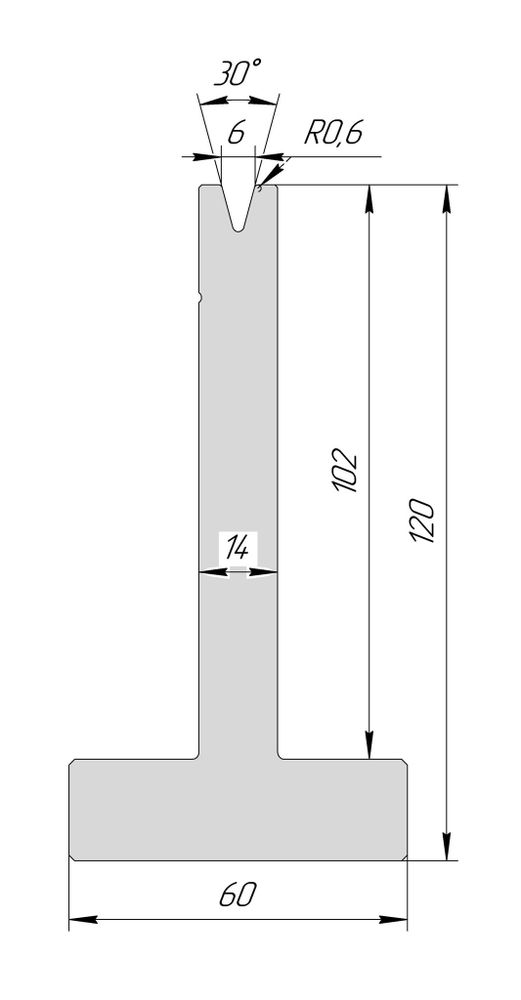 T-матрица AT 3073 30° V6 H120