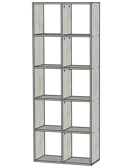 Стеллаж ПОРТО-1 125-376 /800*2100*350/