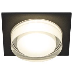 Встраиваемый светильник декоративный ЭРА DK108 BK MR16 GU5.3 черный | Декоративные встраиваемые светильники