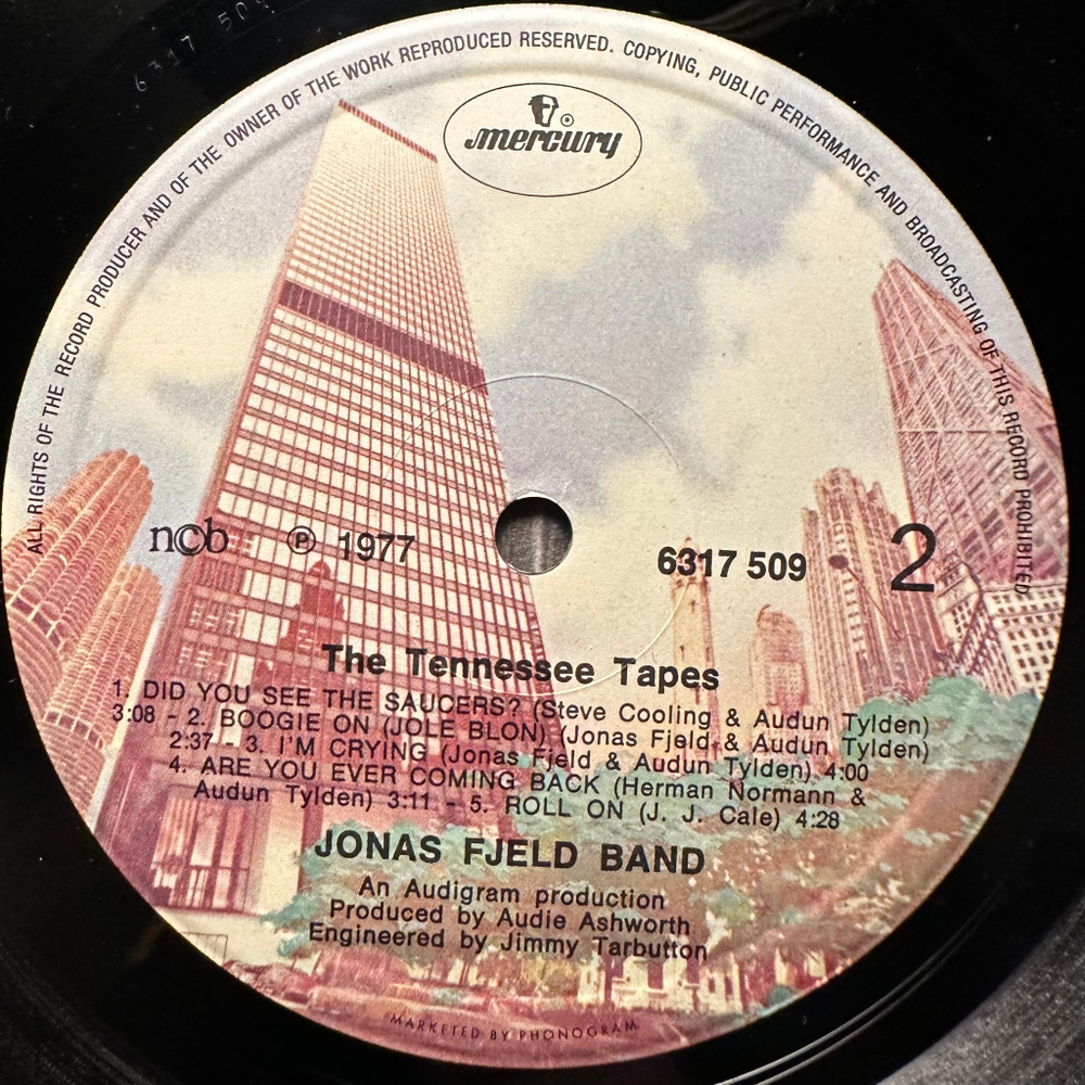 Jonas Fjeld Band - The Tennessee Tapes (Норвегия 1977г.)