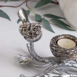 Подсвечник Терра Сонг Античное серебро