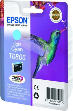 Epson Hummingbird T0805 струйный картридж 1 шт Подлинный Светло-голубой C13T08054021