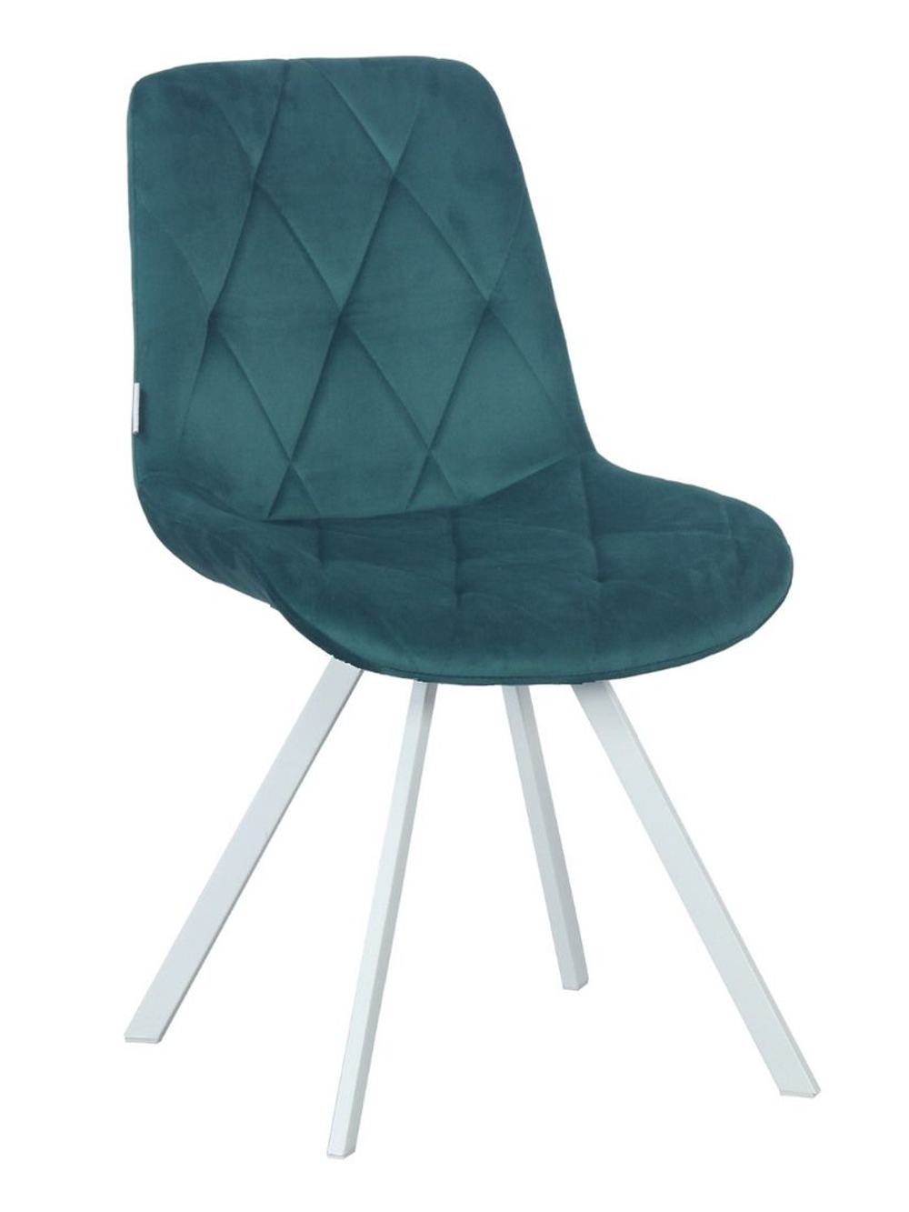 Стул LA ALTA GUSTAF 360 велюр изумруд, каркас белый
