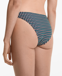 OYSHO Классические трёхцветные жаккардовые плавки-бикини, зеленый