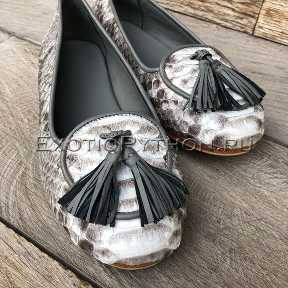 Лоферы из кожи питона SH-128