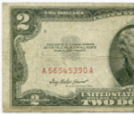 Банкнота США 2 доллара 1953A A 56545390 A. G