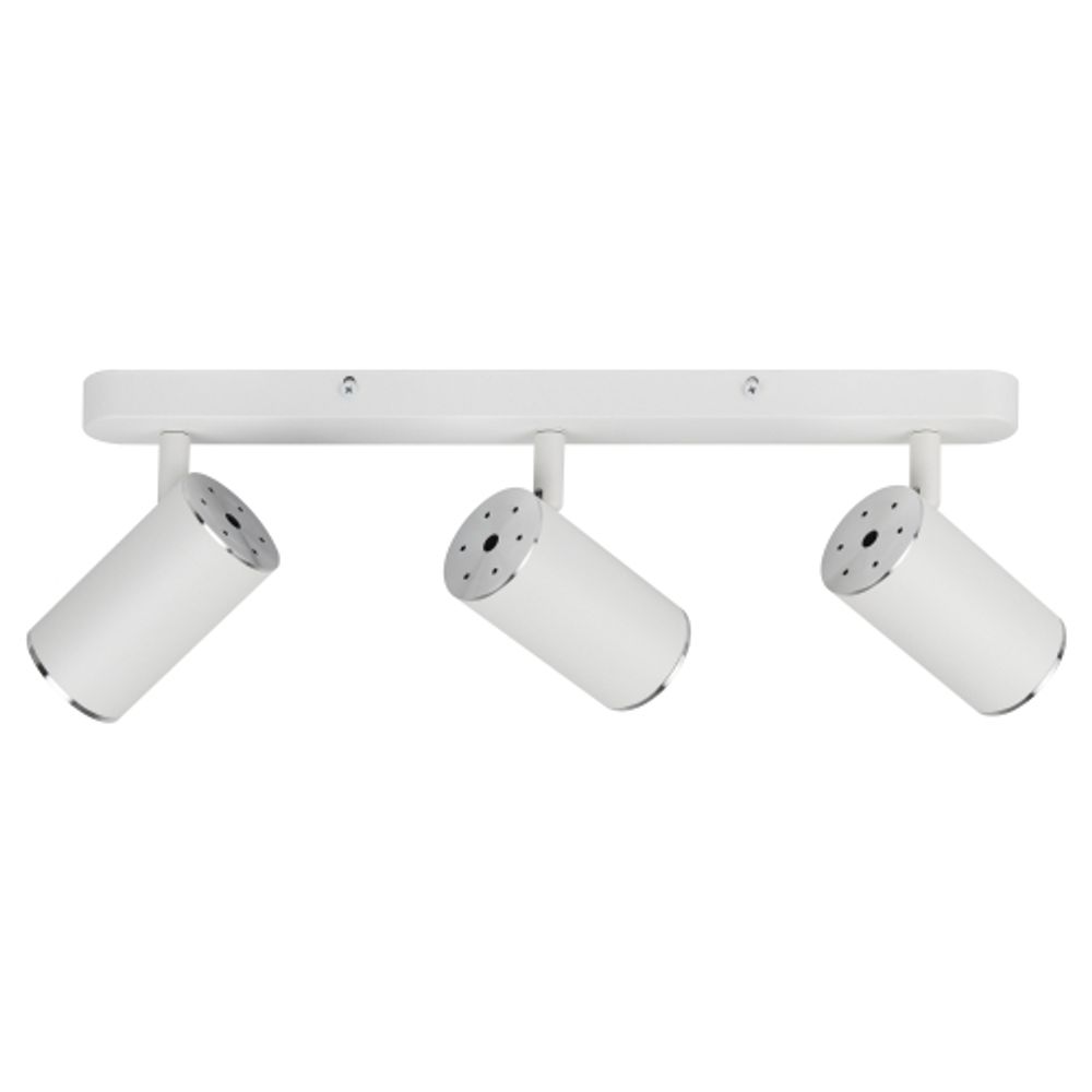 Светильник настенно-потолочный спот ЭРА OL35-3 WH MR16 GU10 IP20 белый хром