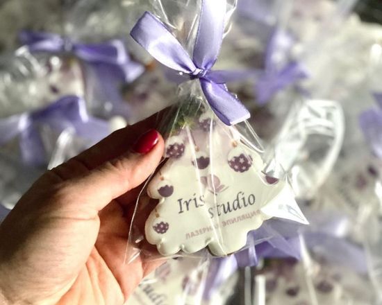 Пряники елочка с логотипом