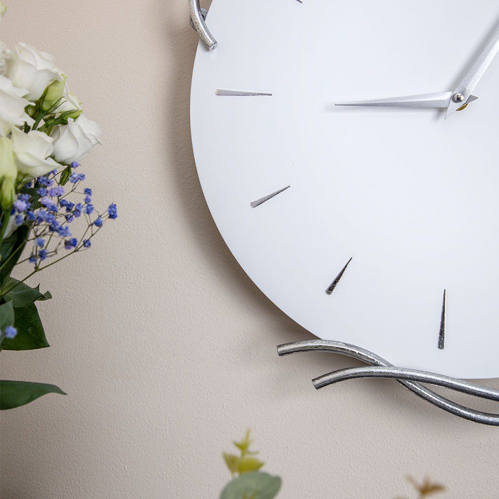 Часы настенные Monstera Deliciosa (Монстера) Айс