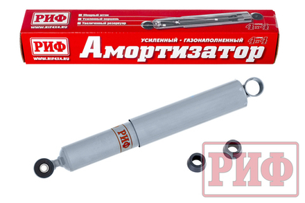 Амортизатор усиленный задний газовый Mitsubishi L200 1996-2005, передний/задний УАЗ Буханка лифт 50 мм РИФ