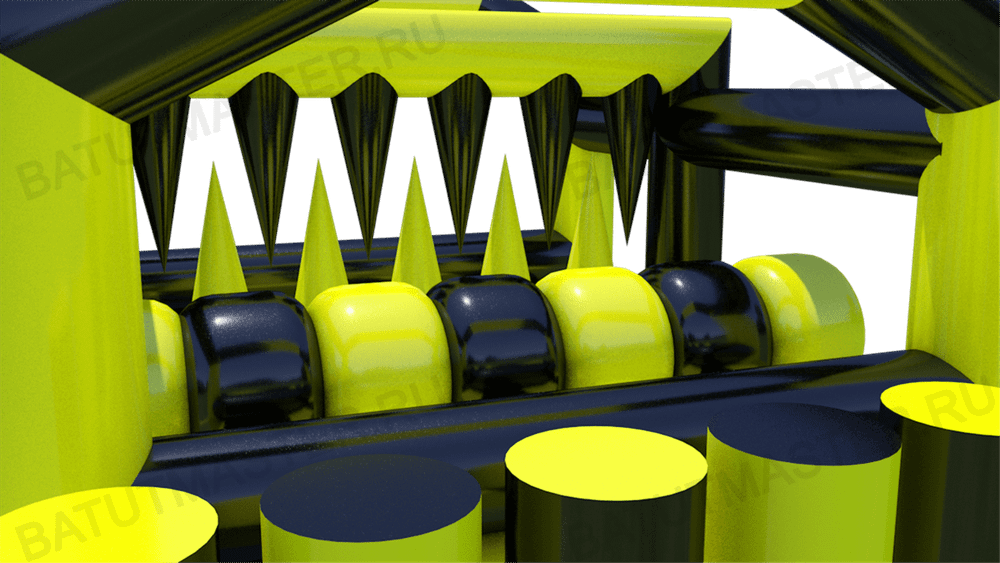 Надувной модуль препятствий «Зубья»