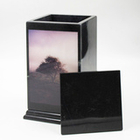 Урна для праха "Обелиск с декором" доломит Дерево