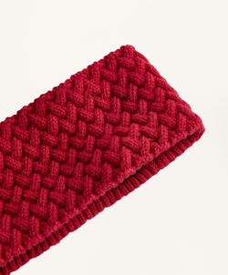 Oysho Повязка на голову 100% шерсть, красный