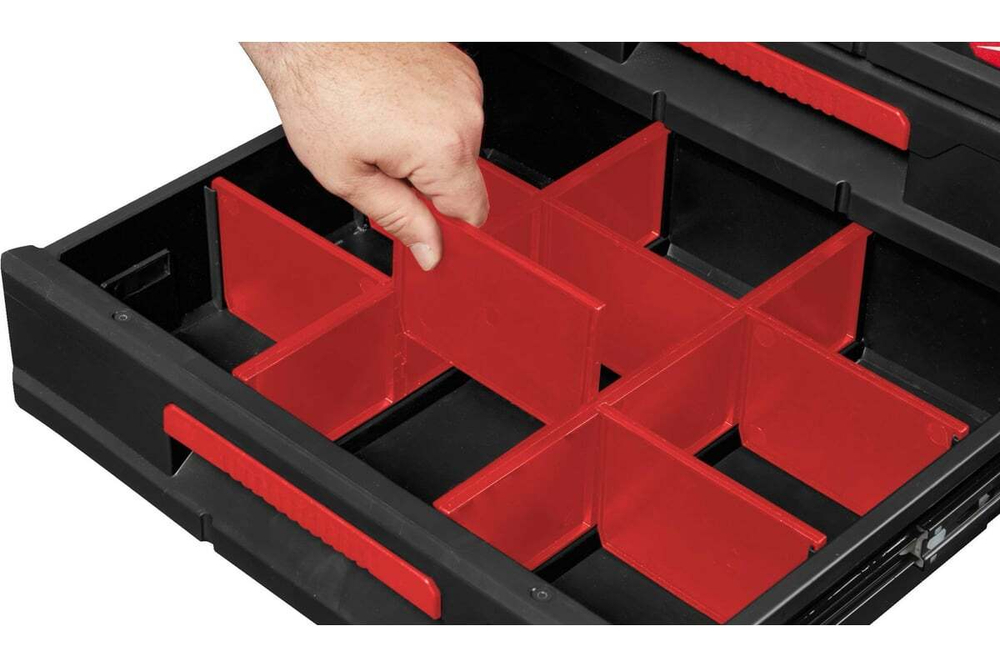 Ящик с 3-мя выдвижными отсеками Milwaukee PACKOUT 4932472130