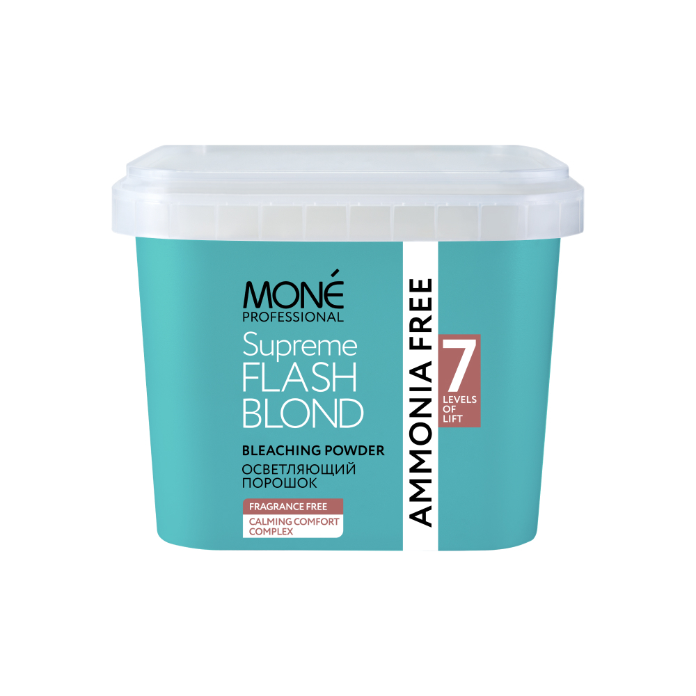 Осветляющий порошок без аммиака Mone Professional FLASH BLOND SUPREME, 500 гр