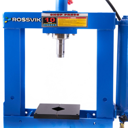 Пресс гидравлический 10 тонн, настольный, цвет синий RAL 5005 ROSSVIK