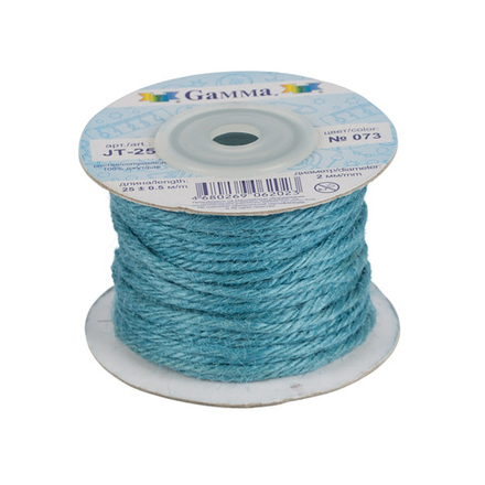Шнур "Gamma", 2 мм, бечевка, цв.073 голубой