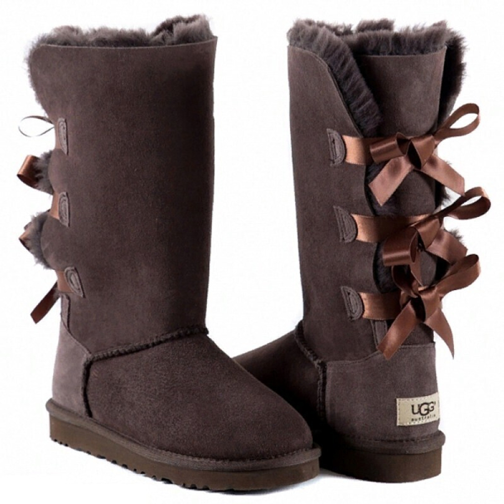 Угги Bailey Bow Tall Chocolate