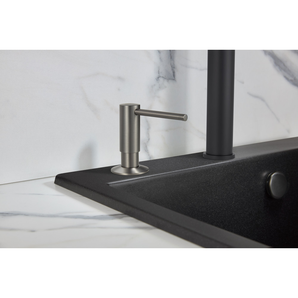 Дозатор для моющего средства MILACIO Ultra MC.931.GM вороненая сталь