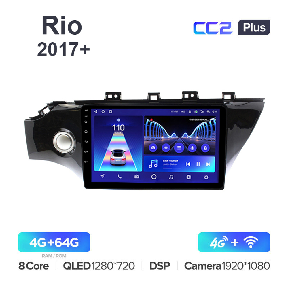 Teyes CC2 Plus 9"для Kia Rio 2017+