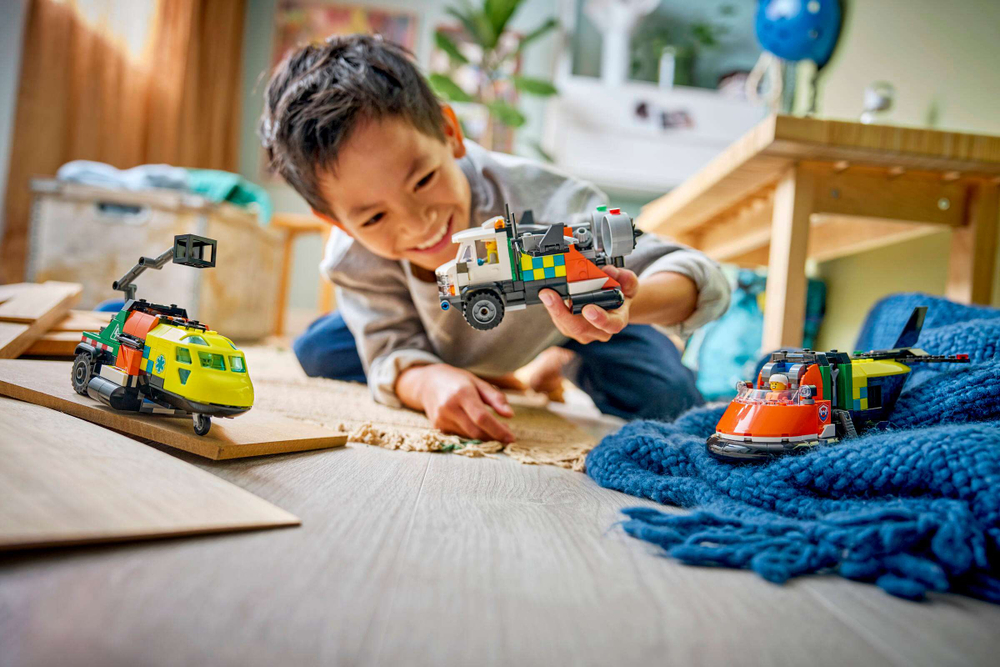 Конструктор LEGO City 60505 Airplane, Service Truck & Hovercraft Remix