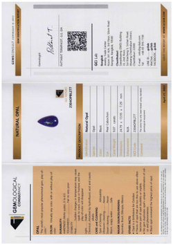 Опал (груша кабошон 24.79 x 13.95 х 7.29 мм)