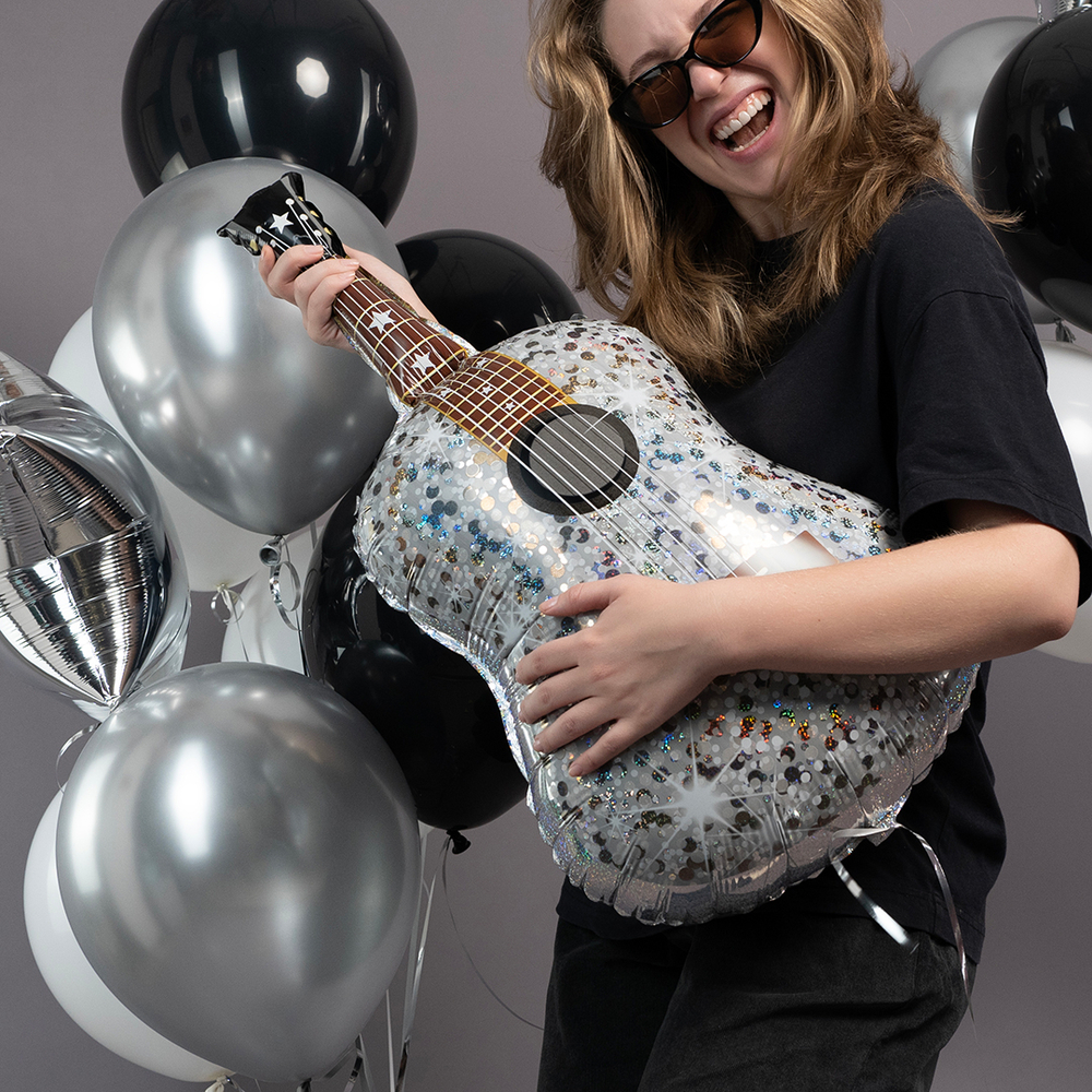 Фигура Гитара, Серебро 35" Fl