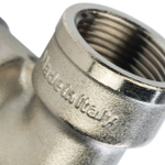 Отвод 90° редукционный STOUT SFT 0014 - 1" x 3/4" (для стальных труб, латунь никелированная)