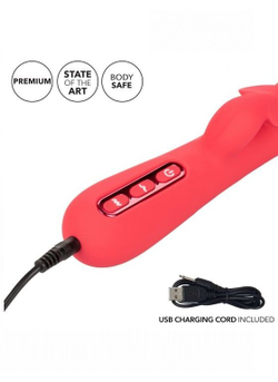 Мультискоростной вибромассажер кролик с функцией ""пульсирующее воздействие"" Throb Flutter