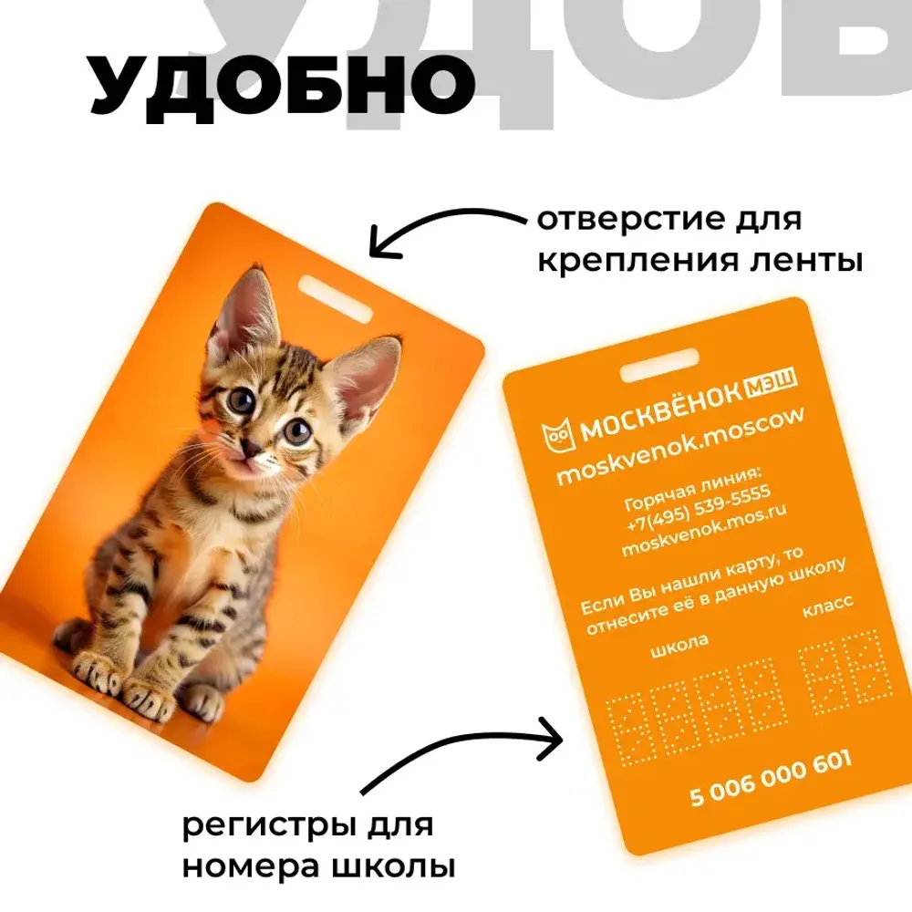 Карта Москвёнок ANIMALS №17 (проход + питание)